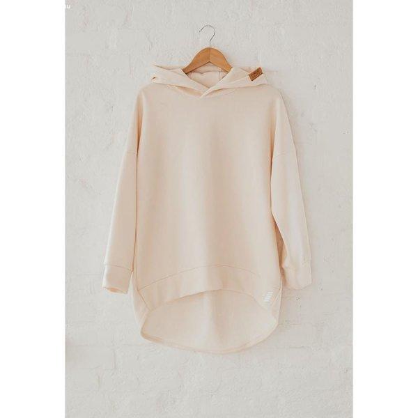 HOODED IKIGAI Kapucnis Pulóver - Cream - PatentDuo