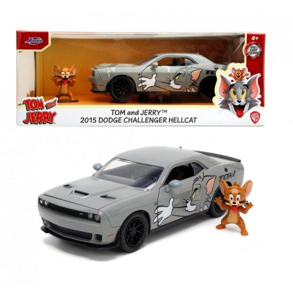 Jada - Tom és Jerry - 2015 Dodge Challenger fém autómodell figurával - 1:24