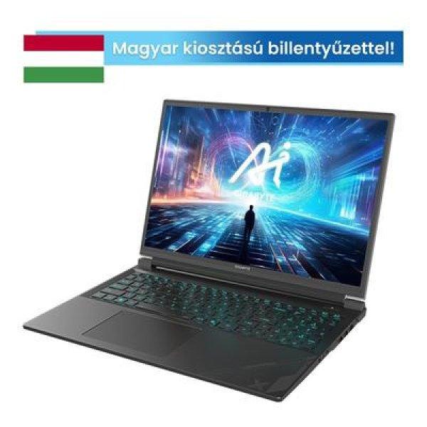 GIGABYTE G6X 9MG 16" WUXGA (165Hz), Intel Core i7-13650HX (14C/4.9Ghz),
16GB, 1TB SSD, RTX 4050, Magyar billentyű