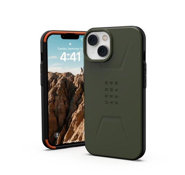 ( UAG ) Urban Armor Gear Civilian compatible with MagSafe for IPHONE 14 PLUS
green