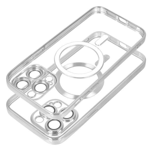 ELECTRO MAG COVER case compatible with MagSafe for IPHONE 12 Pro silver