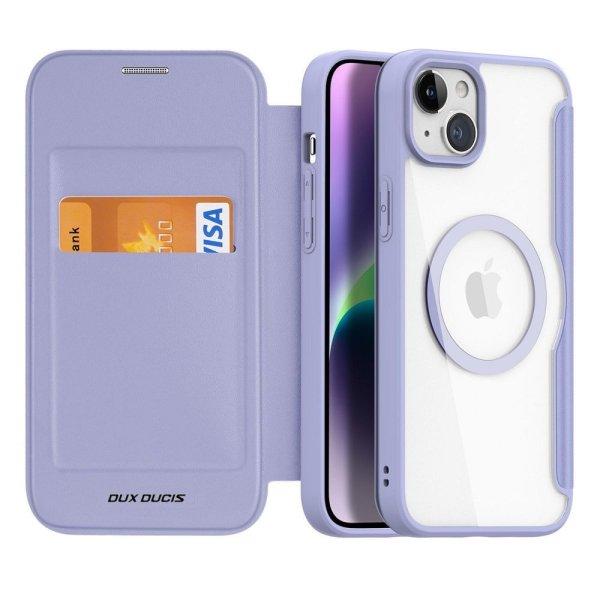 DUX DUCIS wallet case SKIN X PRO compatible with MagSafe for IPHONE 15 Plus
purple