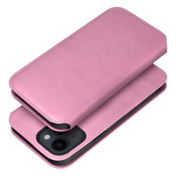 DUAL POCKET Book case for IPHONE 15 Pro light pink