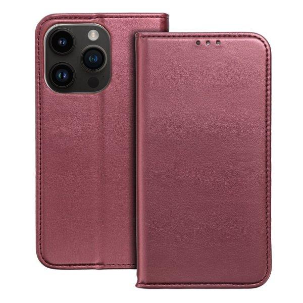 SMART MAGNETO Book case for IPHONE 15 Pro burgundy