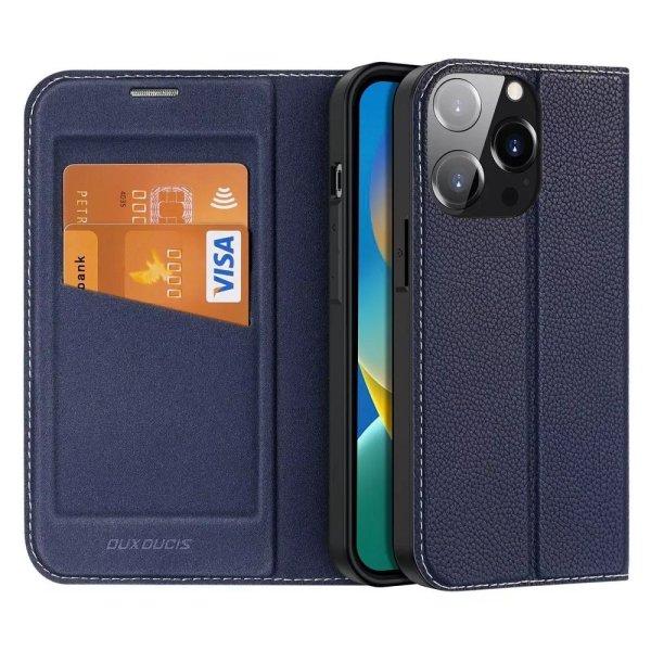 DUX DUCIS wallet case SKIN X2 for IPHONE 14 Pro blue