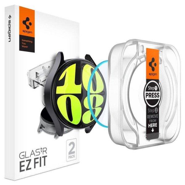 SPIGEN tempered glass GLAS.TR ”EZ FIT” 2-pack for SAMSUNG Galaxy Watch 7 (40
mm) clear