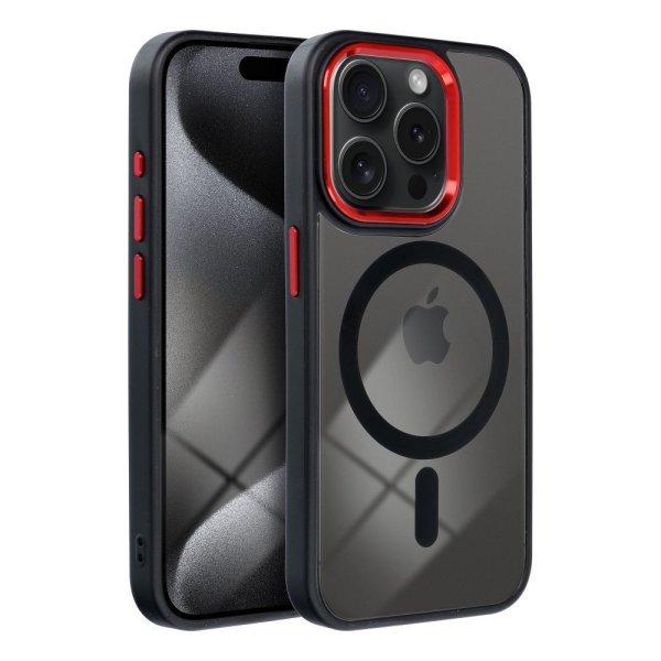 COLOR EDGE MAG COVER case compatible with MagSafe for IPHONE 16 Pro Max black
red