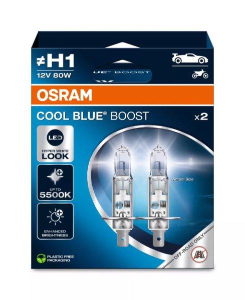 Osram, IZZÓ 12V H1 NEXTGEN COOL BLUE INTENSE +100%