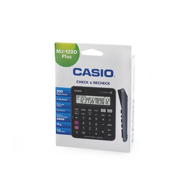 Számológép asztali 12 digit nagy, döntött kijelző Casio MJ 120 D PLUS
fekete