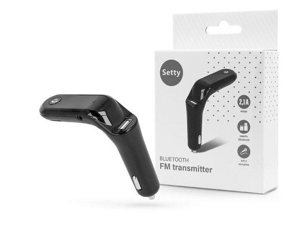 Setty Bluetooth FM-transmitter / szivargyújtó töltő - USB + microSD
kártyaolvasó- Setty TFM-02 Bluetooth FM Transmitter - fekete