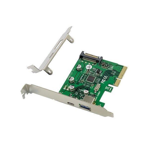 Conceptronic Bővítőkártya - EMRICK09G (PCIe x4 to USB-A 3.0+USB-C 3.2 Gen2,
Táp: 15pin SATA