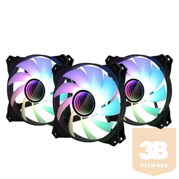 FAN Zalman ZM-IF120 - Milky White Addressable RGB fan - 3 pack + RGB controller