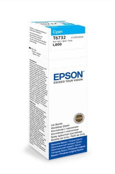 T67324A10 Tinta L800 nyomtatóhoz, EPSON, cián, 70ml