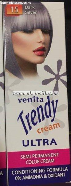 Venita Trendy Ultra Cream 15 Dark Silver hajszínező krém 75ml + 2x15ml