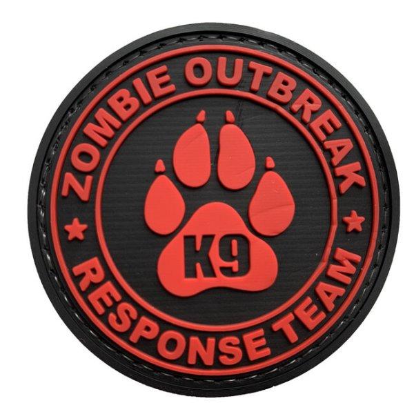 WARAGOD Zombie Outbreak PVC rátét, piros