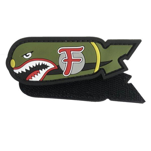 WARAGOD FELVARRÓ F Bomb Shark PVC Patch Full Color