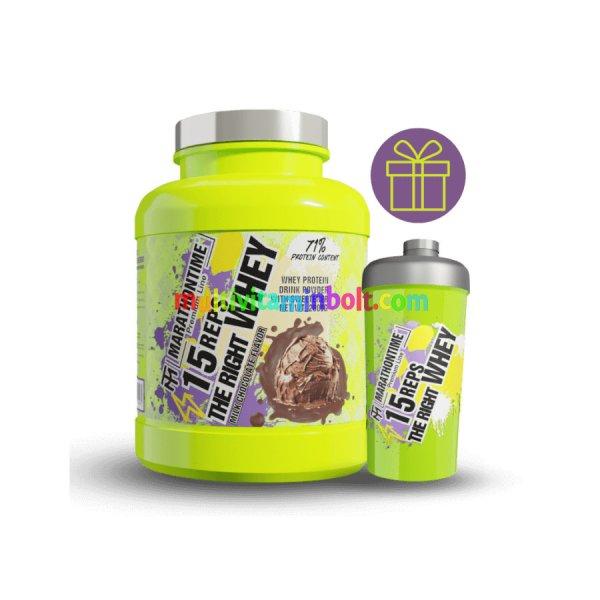 15 REPS THE RIGHT WHEY Fehérje Koncentrátum - 2000 g - tejcsokoládé -
Marathontime