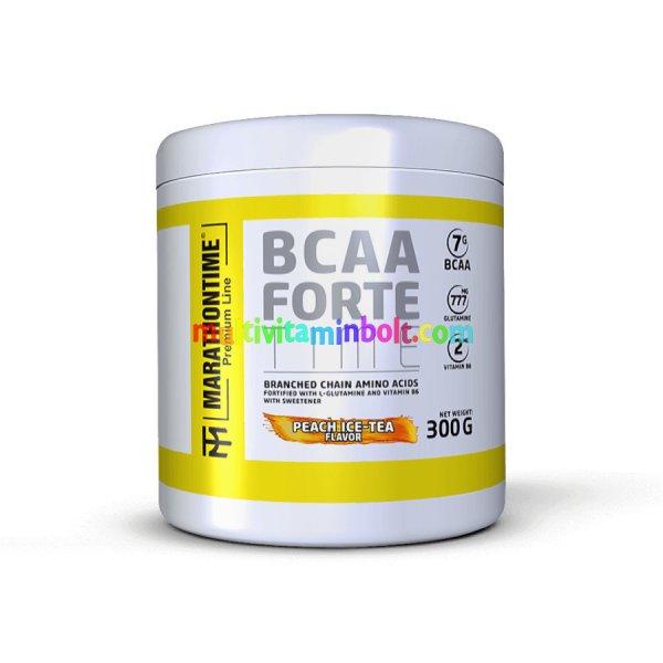 BCAA Forte Time Glutaminnal és B6-Vitaminnal - 300 g - barackos jeges-tea -
Marathontime