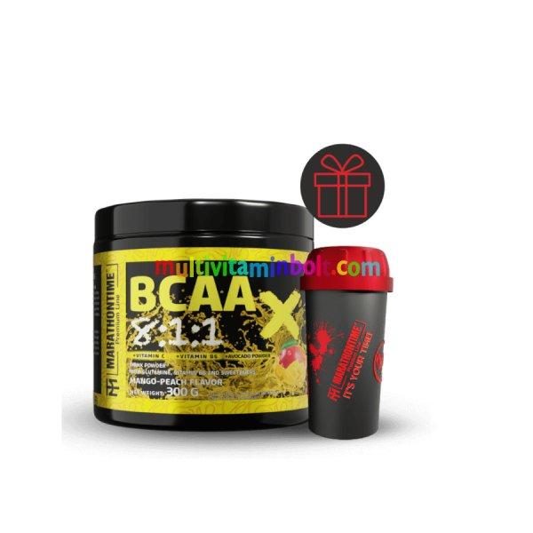 BCAA X 8:1:1 Steviával édesítve - 300 g - mangó barack - Marathontime