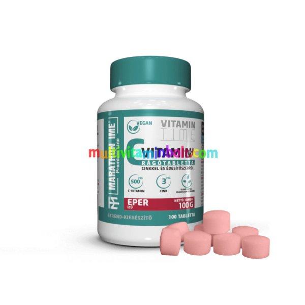 C-Vitamin rágóTabletta hozzáadott Cinkkel - gyümölcsös ízekben -
Marathontime