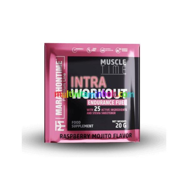 Intra Workout koffeinmentes energizáló Steviával 20 g - málna mojito -
Marathontime