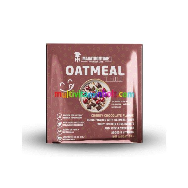 oatmeal, fehérjés zabpehely Steviával - 50 g - meggyes csoki - Marathontime