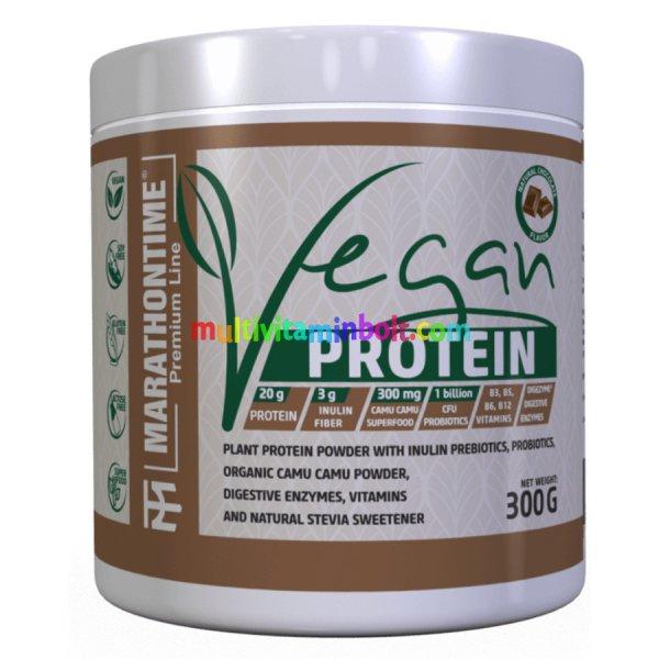 Prémium Vegán protein - csokoládé 300 g - Marathontime