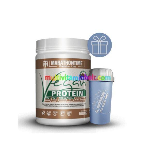 Prémium Vegán protein - csokoládé 600 g - Marathontime