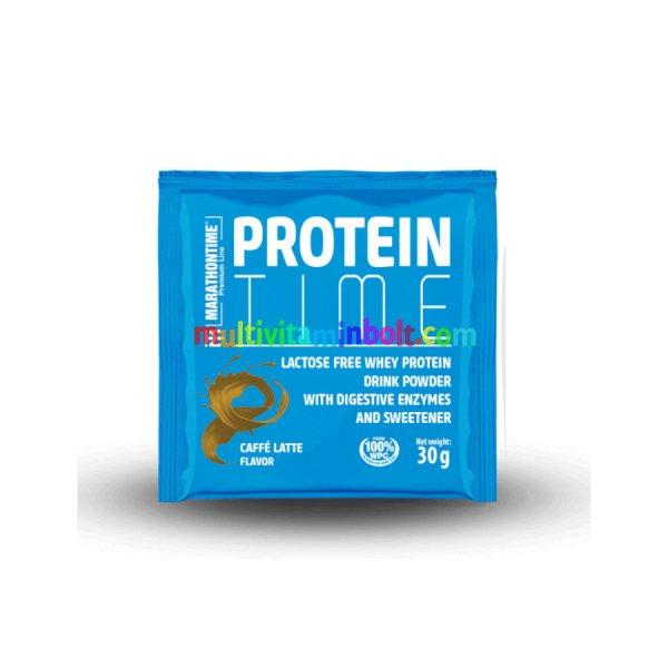 Protein Time Laktázenzimmel Dúsított fehérje Caffé Latte íz 30 g -
Marathontime