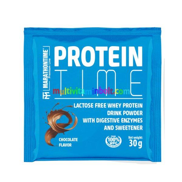 Protein Time Laktázenzimmel Dúsított fehérje csokoládé íz 30 g -
Marathontime