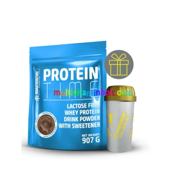 Protein Time Laktázenzimmel Dúsított fehérje csokoládé íz 907 g -
Marathontime