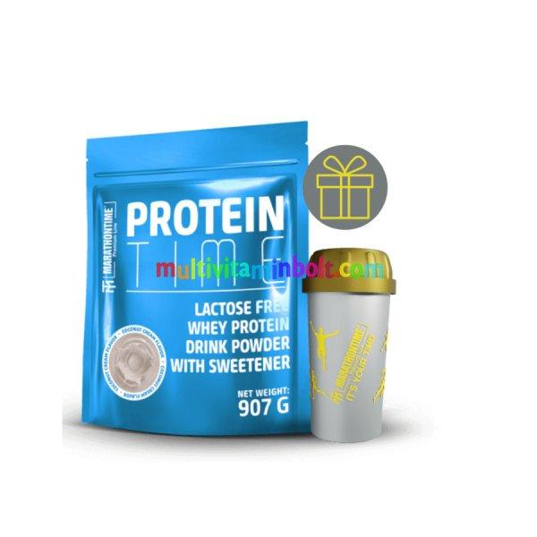 Protein Time Laktázenzimmel Dúsított fehérje kókuszkrémes íz 907 g -
Marathontime