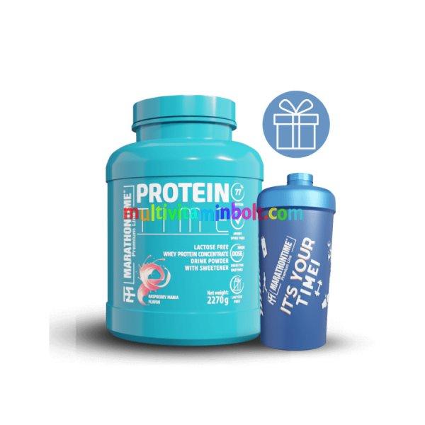 Protein Time Laktázenzimmel Dúsított fehérje málna mánia íz 2270 g -
Marathontime