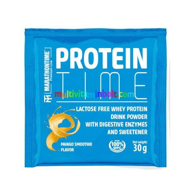 Protein Time Laktázenzimmel Dúsított fehérje mangó íz 30 g - Marathontime