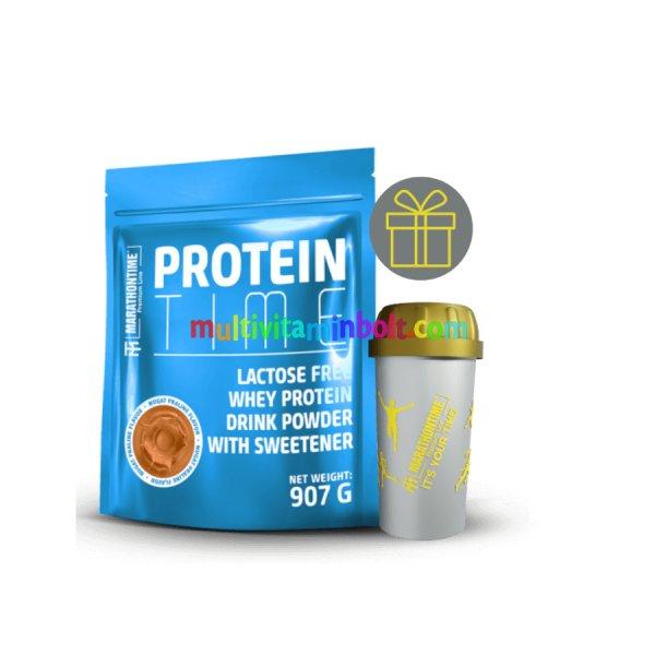 Protein Time Laktázenzimmel Dúsított fehérje nugát praliné íz 907 g -
Marathontime