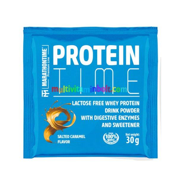 Protein Time Laktázenzimmel Dúsított fehérje sós karamell íz 30 g -
Marathontime