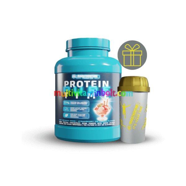 Pure Protein Time - laktáz enzimmel dúsított Fehérjekoncentrátum Steviával
900 g - epres fagylalt - Marathontime
