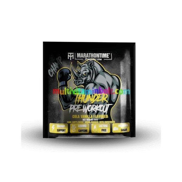 THUNDER Pre-Workout Edzés Előtti Energizáló 14 g - vaníliás kóla -
Marathontime