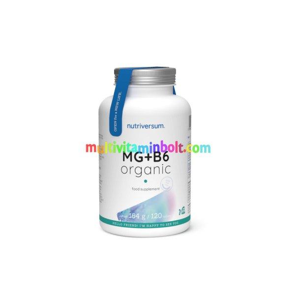 MG+B6 Organic - 120 tabletta - Nutriversum