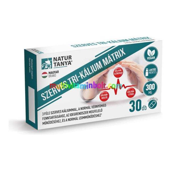 Szerves TRI-KÁLIUM MÁTRIX - 3 féle szerves káliummal - 30 tabletta - Natur
Tanya