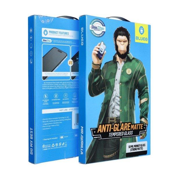 5D Mr. Monkey Glass Strong Matte edzett üveg fekete szegéllyel Apple iPhone 16
Pro