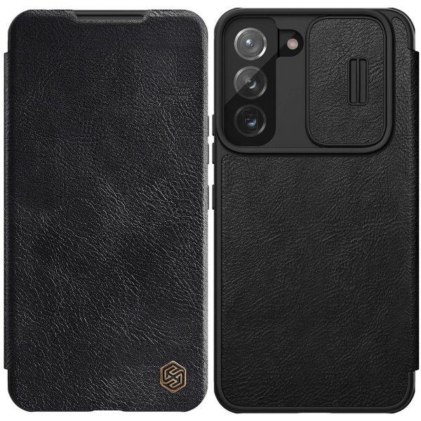 Nillkin Qin Leather Pro Case Case for Samsung Galaxy S22+ (S22 Plus) Camera
Protector Holster Cover Flip Case Black