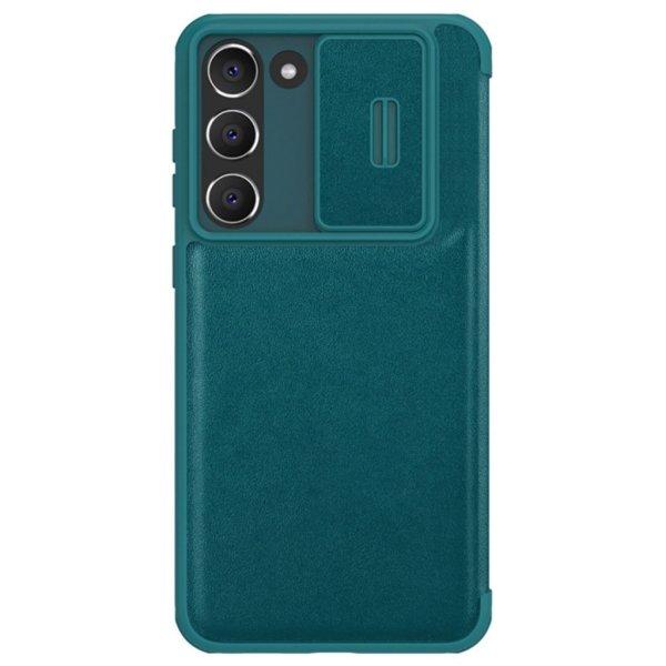 Nillkin Qin Leather Pro Case for Samsung Galaxy S23+ cover with flap camera
cover green