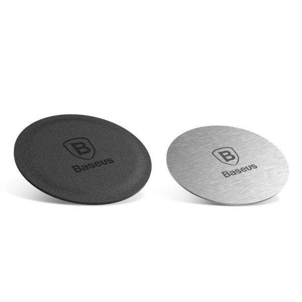 Baseus Magnet Iron Suit self-adhesive plates for magnetic holders - silver and
black (2 pcs.)