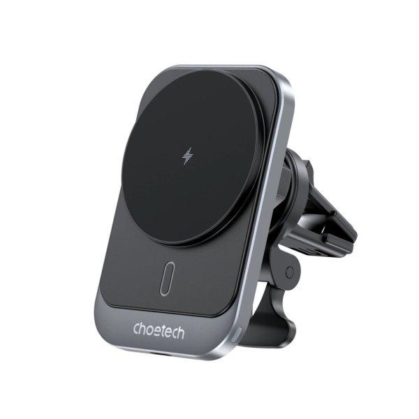 Choetech T206-F car holder with inductive charger up to 15W - black