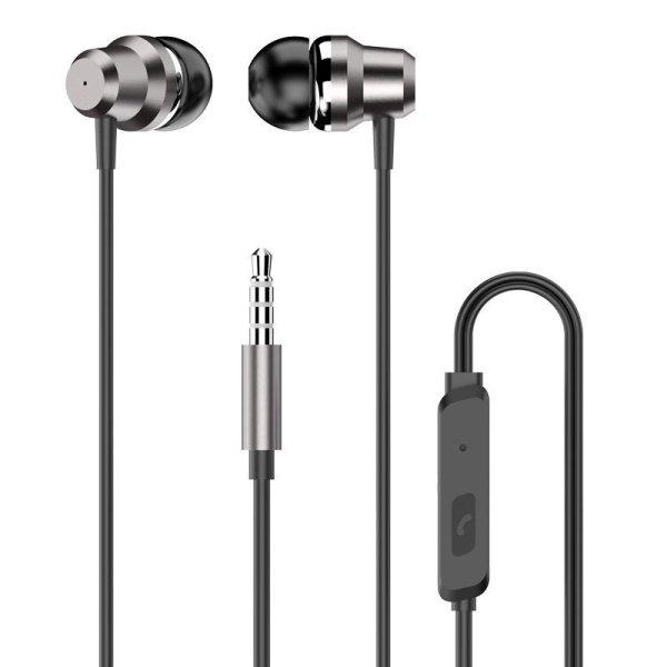 Dudao in-ear headphones headset with remote control and microphone 3.5 mm mini
jack silver (X10 Pro silver)