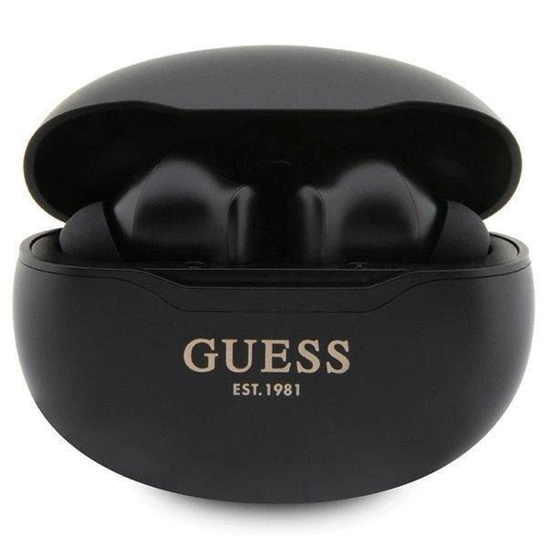 Guess GUTWST50EK TWS Bluetooth headphones + docking station - black Classic EST