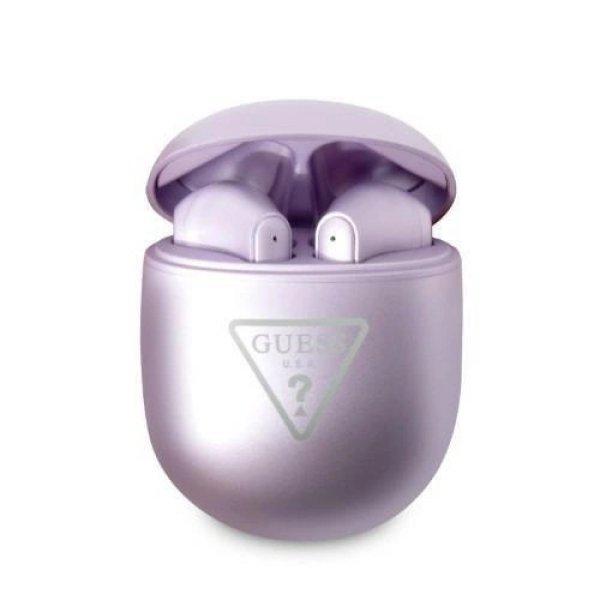 Guess GUTWST82TRU TWS Bluetooth Headphones + Purple/Purple Triangle Logo Docking
Station