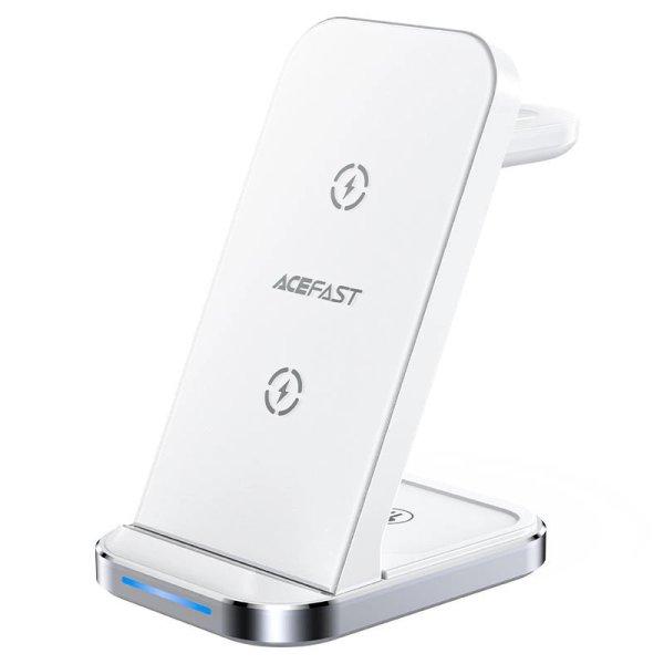 Acefast E15 3in1 wireless charging station for iPhone, AirPods, Apple Watch -
white