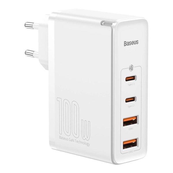 Baseus GaN2 Pro fast charger 100W USB / USB Type C Quick Charge 4+ Power
Delivery white (CCGAN2P-L02)